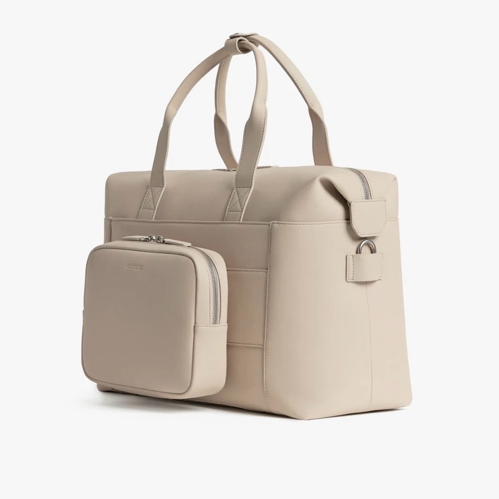 Ivory Leather Monos Metro Duffel - Picture 3 of 5